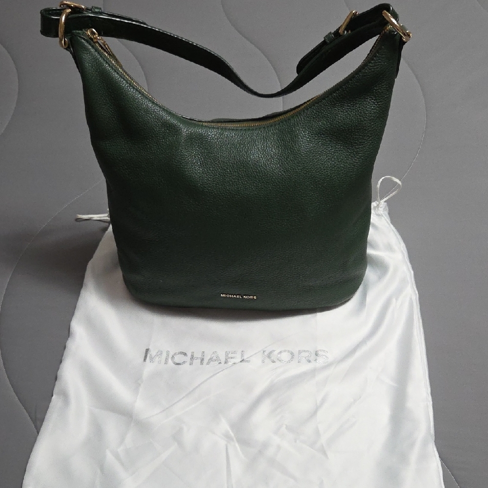 Michael Kors Dark Green Hobo Bag